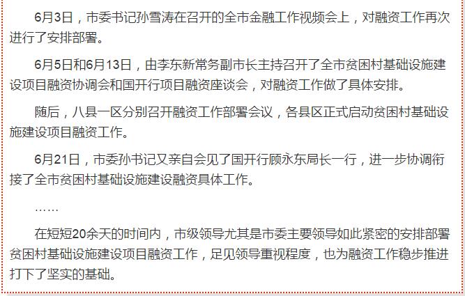 國開行支持貧困村基礎設施建設，隴南究竟能分得多大“蛋糕”？